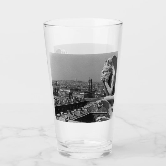 ヴィンテージフランスパリノートルダムカテドラルシンカー タンブラーグラス (正面)