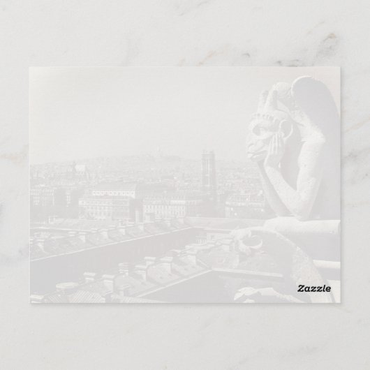 ヴィンテージフランスパリノートルダムカテドラルシンカー ポストカード (裏面)