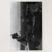 ヴィンテージフランスパリノートルダムカテドラルデビル ジグソーパズル (縦)