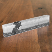 ヴィンテージフランスパリノートルダムカテドラルデビル デスクネームプレート (側面)