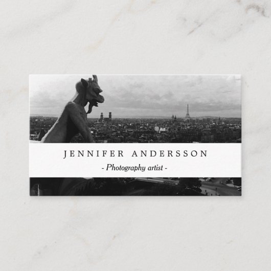 ヴィンテージフランスパリノートルダムカテドラルデビル 名刺 (正面)