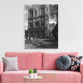 ヴィンテージフランスパリノートルダムカテドラル キャンバスプリント (インサイチュ (リビング))