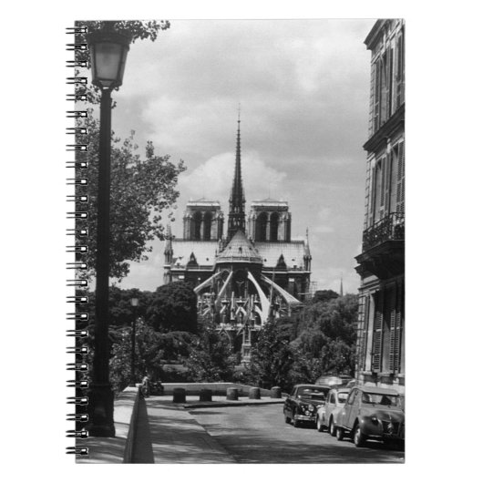 ヴィンテージフランスパリノートルダムサンルイ島 ノートブック (正面)