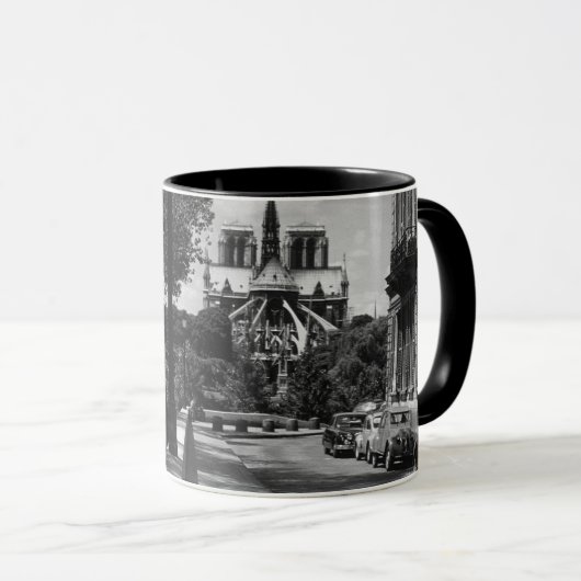 ヴィンテージフランスパリノートルダムサンルイ島 マグカップ (正面右)