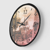 ヴィンテージフランスパリノートルダムサンルイ島 ラージ壁時計 (傾斜)