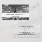 ヴィンテージフランスパリフォンテンズタワーエッフェル 名刺 (正面/裏面)