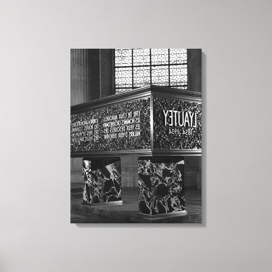 ヴィンテージフランスパリマーシャルズラウテイ墓 キャンバスプリント (正面)