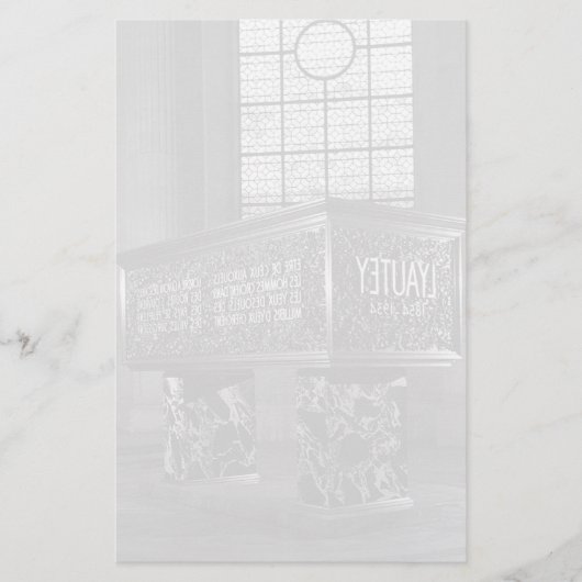 ヴィンテージフランスパリマーシャルズラウテイ墓 便箋 (正面)