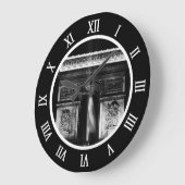 ヴィンテージフランスパリ凱旋アーチボタン ラージ壁時計 (傾斜)