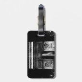 ヴィンテージフランスパリ凱旋門 ラゲッジタグ (裏面縦)