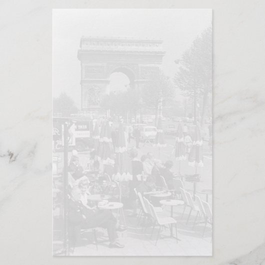 ヴィンテージフランスパリ凱旋門 便箋 (正面)