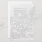 ヴィンテージフランスパリ凱旋門 便箋 (正面/裏面)