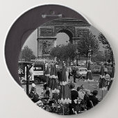 ヴィンテージフランスパリ凱旋門 缶バッジ (正面&裏面)