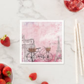 ヴィンテージフランスパリ紙 スタンダードカクテルナプキン (インサイチュ)