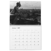 ヴィンテージフランスパリ1970年 カレンダー (1月 2027)