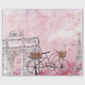 ヴィンテージフランスパリ ラッピングペーパー (フラット)