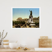 ヴィンテージフランスプレイスドゥラレピュブリックパリ ポスター (キッチン)