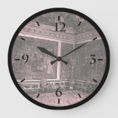 ヴィンテージフランスベルサイユパレスアポロシャンブルラ ラージ壁時計 (正面)