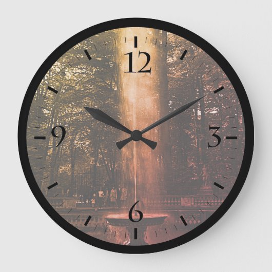 ヴィンテージフランスベルサイユパレスグローブオブドームズラ ラージ壁時計 (正面)