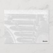 ヴィンテージフランスベルサイユパレスコロンナードグローブ ポストカード (裏面)