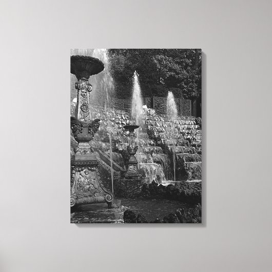 ヴィンテージフランスベルサイユパレスサールデバル キャンバスプリント (正面)