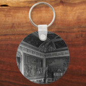 ヴィンテージフランスベルサイユ宮殿のスタードダイニングルーム キーホルダー (正面)