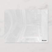 ヴィンテージフランスベルサイユ宮殿のスタードダイニングルーム ポストカード (裏面)