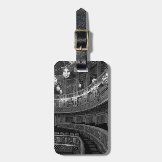 ヴィンテージフランスベルサイユ宮殿オペラハウスマウス ラゲッジタグ (正面縦)