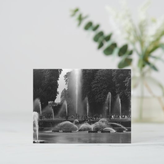 ヴィンテージフランスベルサイユ宮殿ネプチューン噴水 ポストカード (スタンド正面)