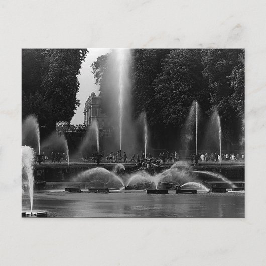 ヴィンテージフランスベルサイユ宮殿ネプチューン噴水 ポストカード (正面)