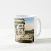 ヴィンテージフランスモーグ、凱旋門モニュメントパリ コーヒーマグカップ (正面右)