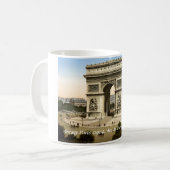 ヴィンテージフランスモーグ、凱旋門モニュメントパリ コーヒーマグカップ (正面左)