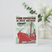 ヴィンテージフランスロリエントブリタニフランスのトラベル ポストカード (スタンド正面)