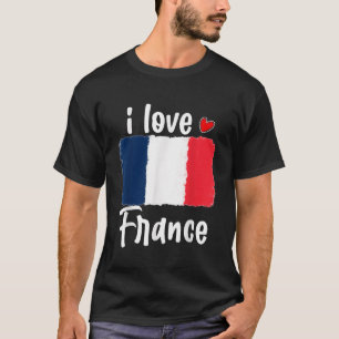 ヴィンテージフランス国旗プライド男性へ女子キッドサポート Tシャツ