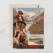 ヴィンテージフランス旅行はがき ポストカード (正面/裏面)