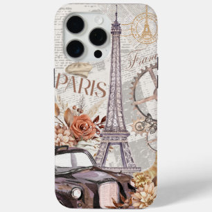 ヴィンテージフランス電話ケース iPhone 15 PRO MAXケース