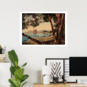 ヴィンテージフランス、サンノワート島、カンヌ ポスター (ホームオフィス)