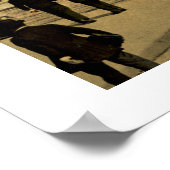 ヴィンテージフランス，ノートルダム大聖堂，パリ ポスター (角)