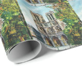 ヴィンテージフランス、ノートルダム大聖堂 ラッピングペーパー (ロールコーナー)