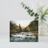 ヴィンテージフランス、ピケの滝アングラルチョン ポストカード (スタンド正面)