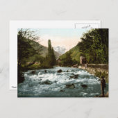 ヴィンテージフランス、ピケの滝アングラルチョン ポストカード (正面/裏面)