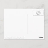 ヴィンテージフランス、リバースティールフットブリッジ、クインパー ポストカード (裏面)