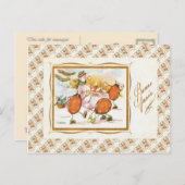 ヴィンテージフランス、雪合戦、雪だるま ポストカード (正面/裏面)