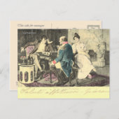 ヴィンテージフランス、1つ以上の勝利、チェスゲーム ポストカード (正面/裏面)