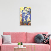 ヴィンテージフランツマークザタワーオブブルーウマーズ キャンバスプリント (インサイチュ (リビング))