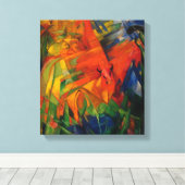 ヴィンテージフランツ・マーク・アニマルズ キャンバスプリント (インサイチュ (ウッドフロア))