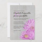 ヴィンテージフリカルトのアスター結婚式招待状 招待状 (正面)