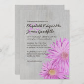 ヴィンテージフリカルトのアスター結婚式招待状 招待状 (正面/裏面)