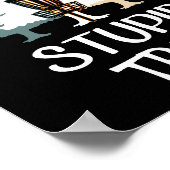 ヴィンテージフリスビーディスクゴルフ愚かな木 ポスター (角)