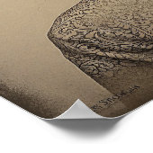 ヴィンテージフリダカホポートレート ポスター (角)